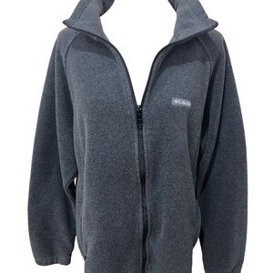 Women’s 3XL Columbia Dark Gray Full-Zip Fleece Jacket